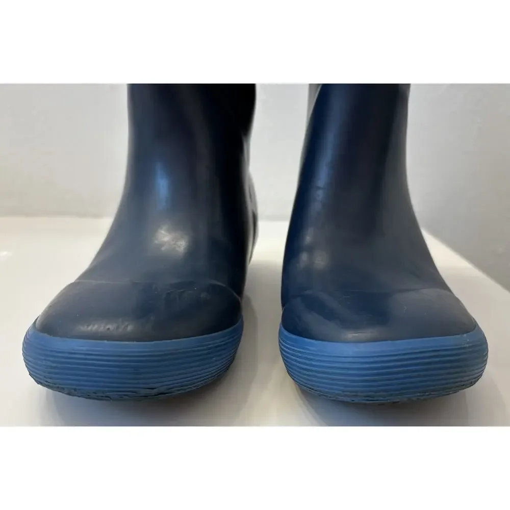 L.L.Bean Kids' Puddle Stompers Rain Boot Blue Size 3 Waterproof Outdoors